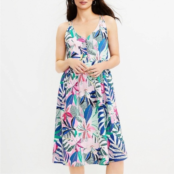 LOFT Dresses & Skirts - NEW with tags Loft Tropical Print Dress